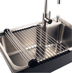 Roll-Up Dish Drying Rack – Space-Saving Sink Organizer