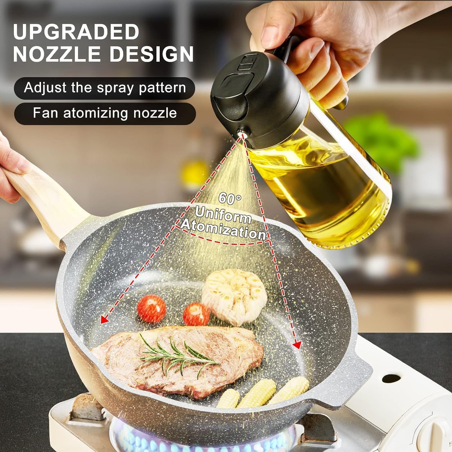 2 in 1 Oil Sprayer Bottle